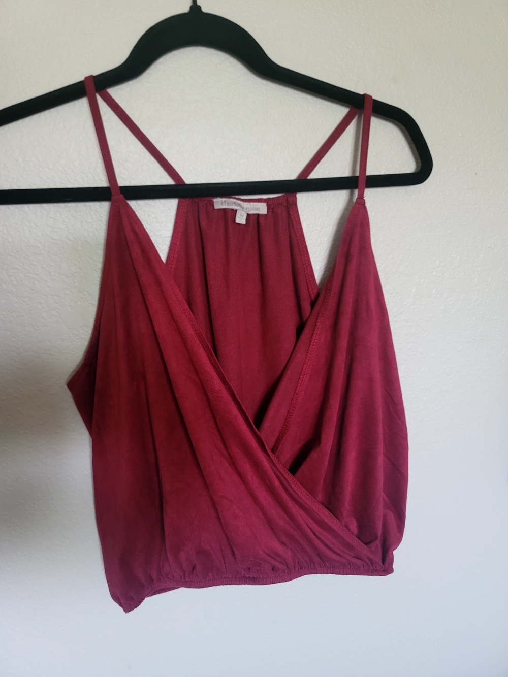 Charlotte Russe Rose Wrap-Front Cami Top